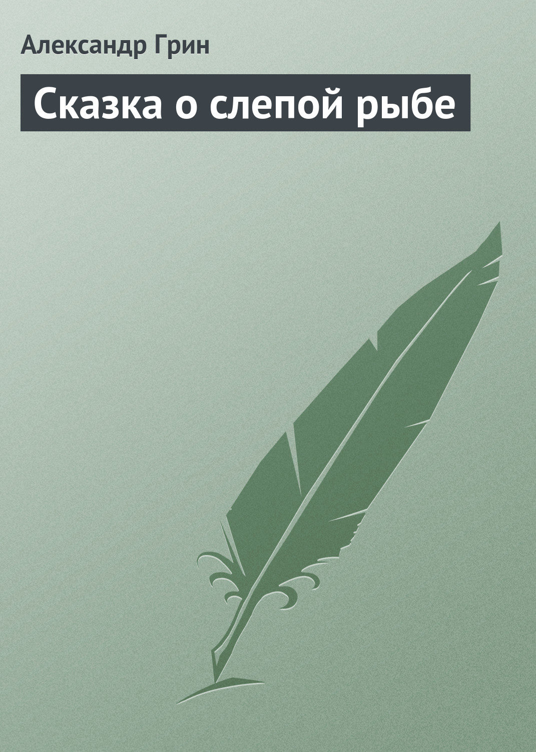 Обложка книги «Сказка о слепой рыбе»