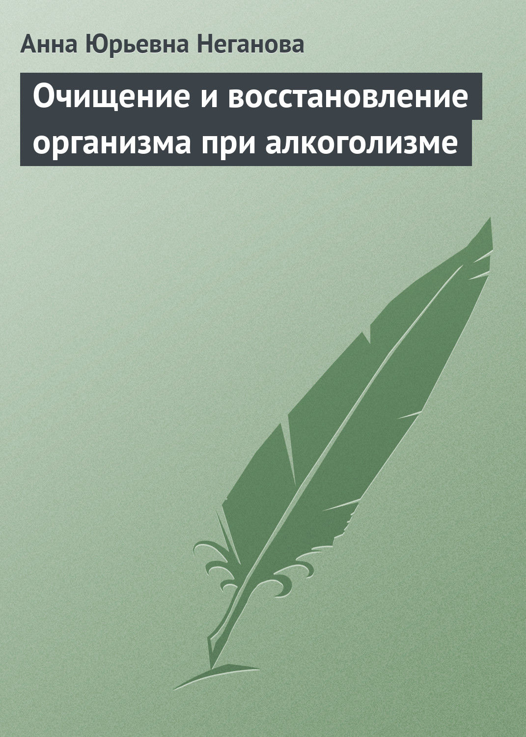 Обложка книги «Очищение и восстановление организма при алкоголизме»