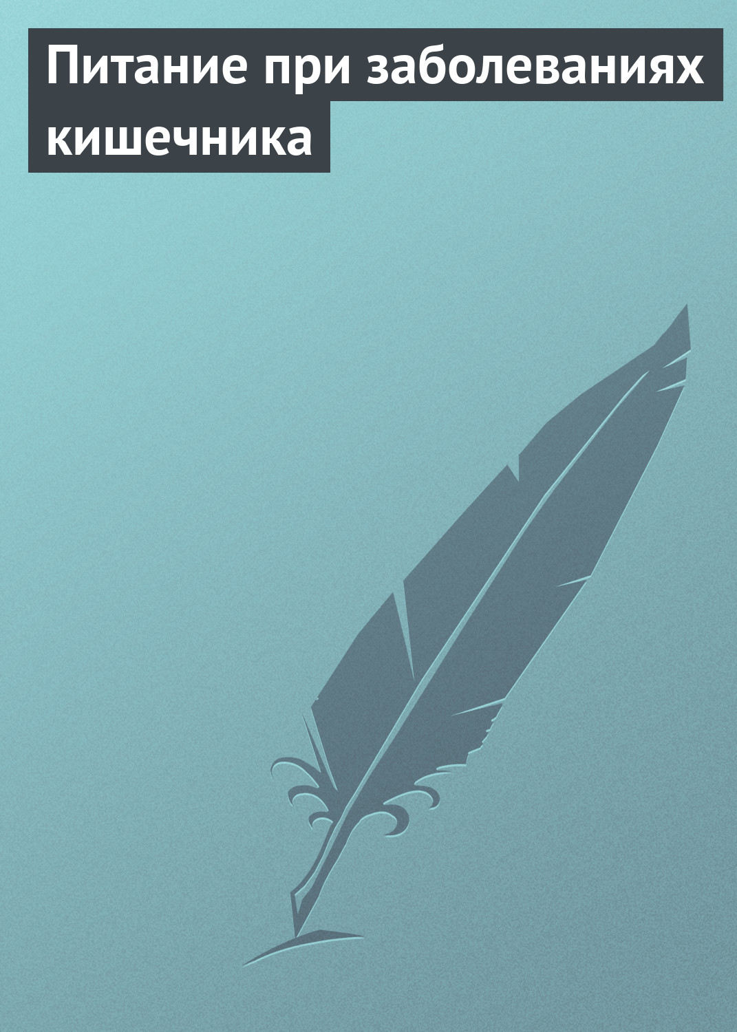 Обложка книги «Питание при заболеваниях кишечника»