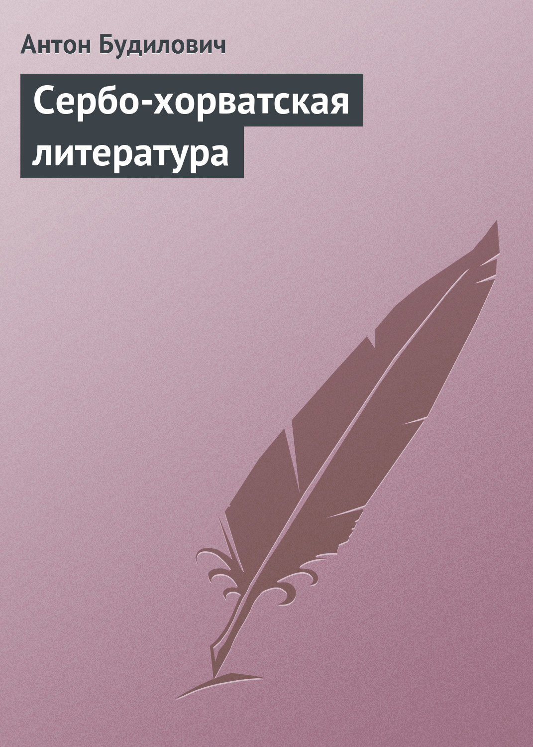 Обложка книги «Сербо-хорватская литература»