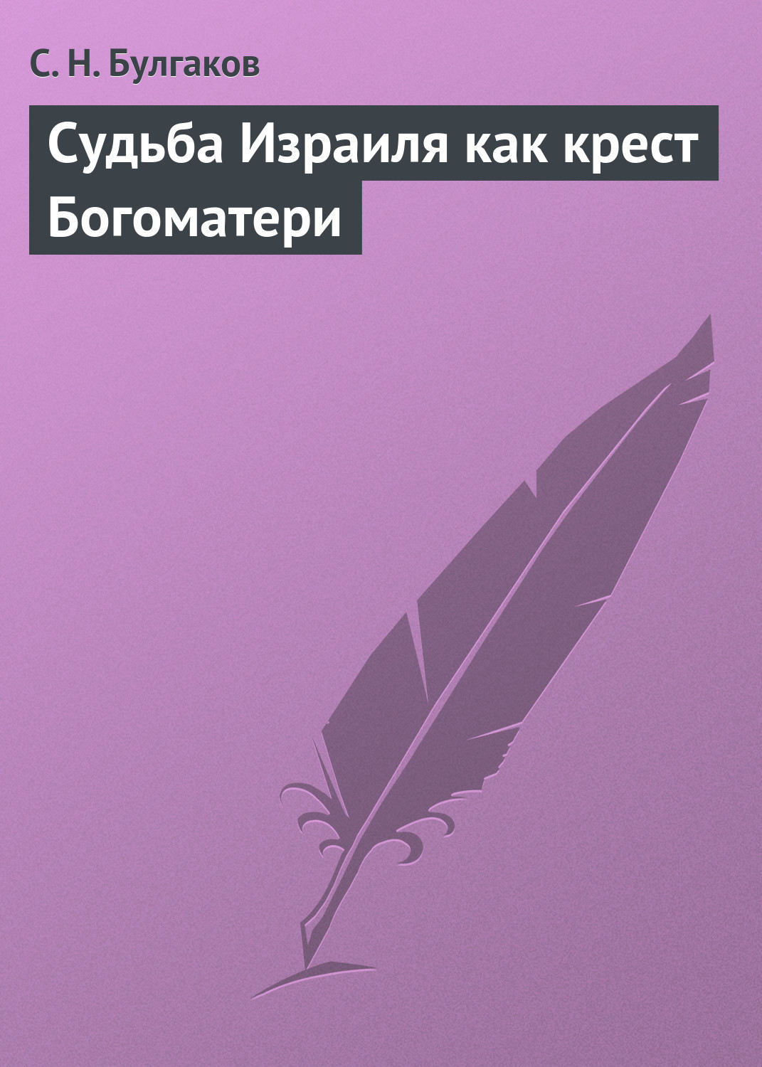 Обложка книги «Судьба Израиля как крест Богоматери»