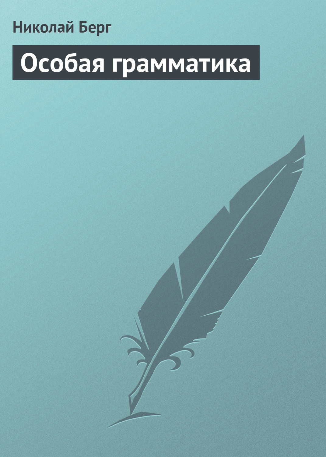 Обложка книги «Особая грамматика»