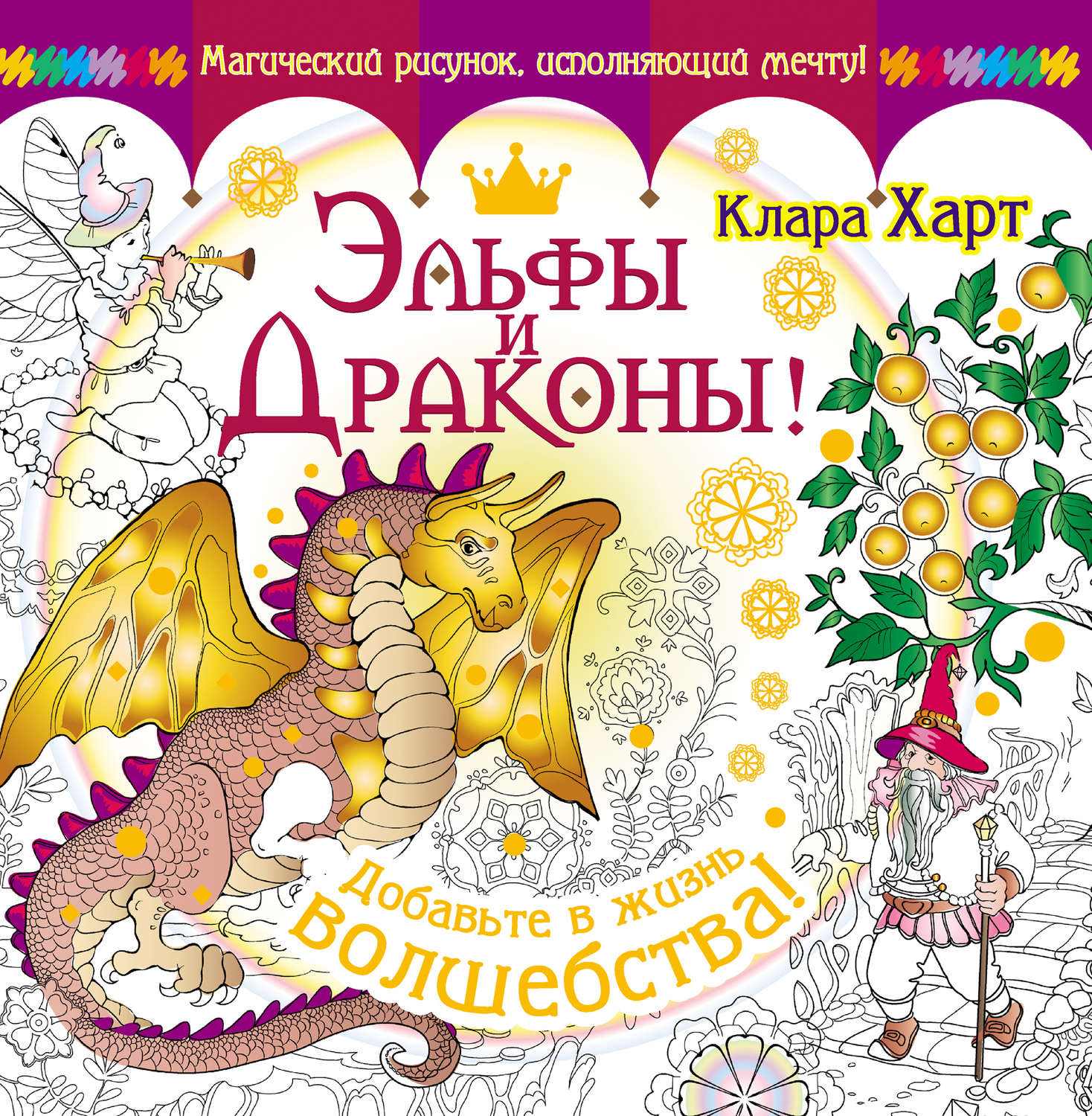 Обложка книги «Эльфы и драконы! Добавьте в жизнь волшебства!»