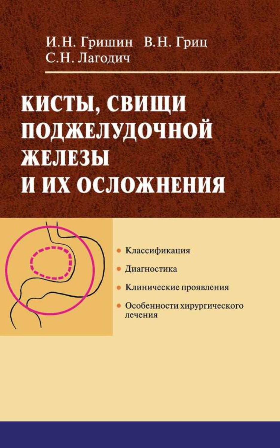 Обложка книги «Кисты, свищи поджелудочной железы и их осложнения»