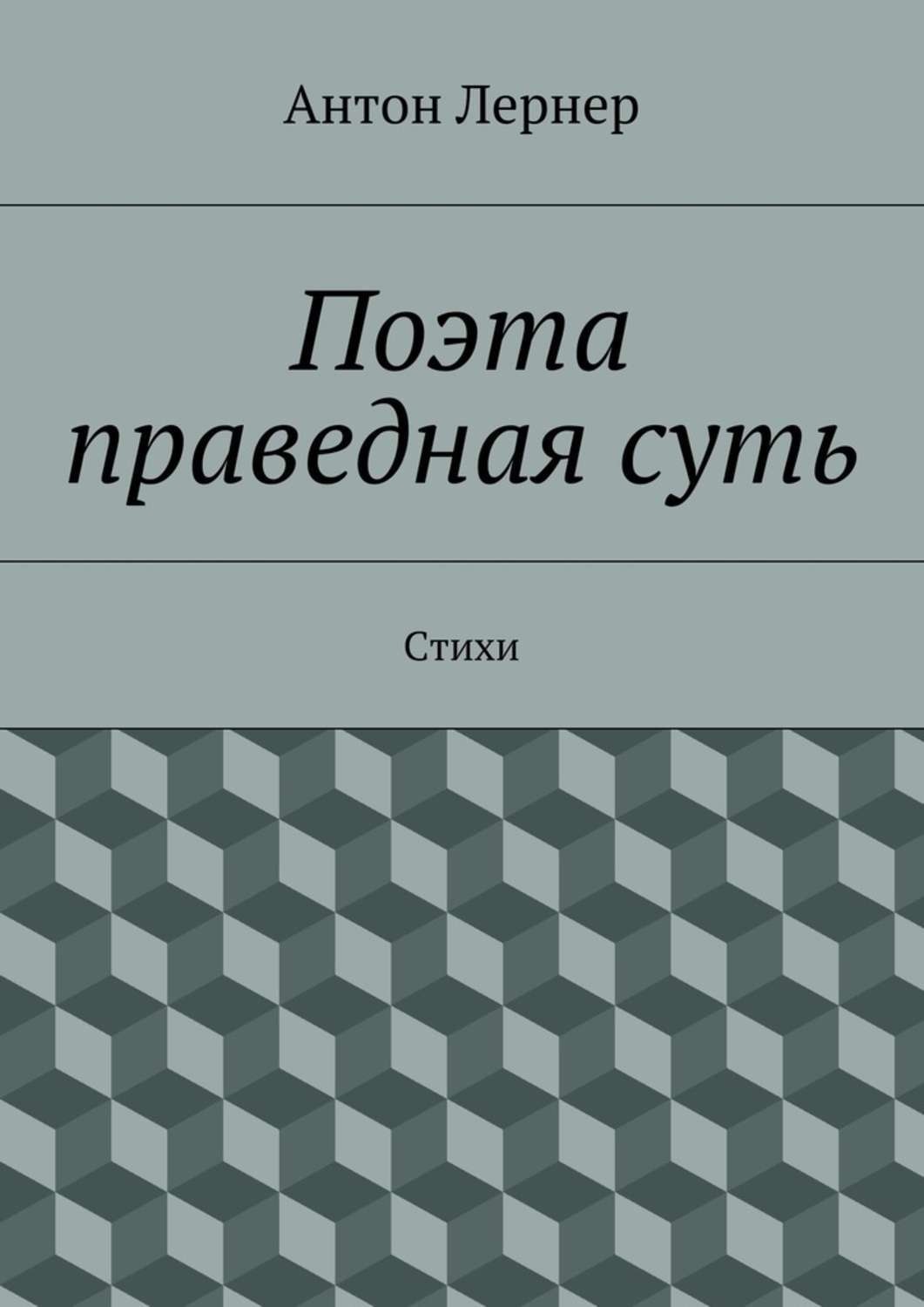 Обложка книги «Поэта праведная суть. Стихи»