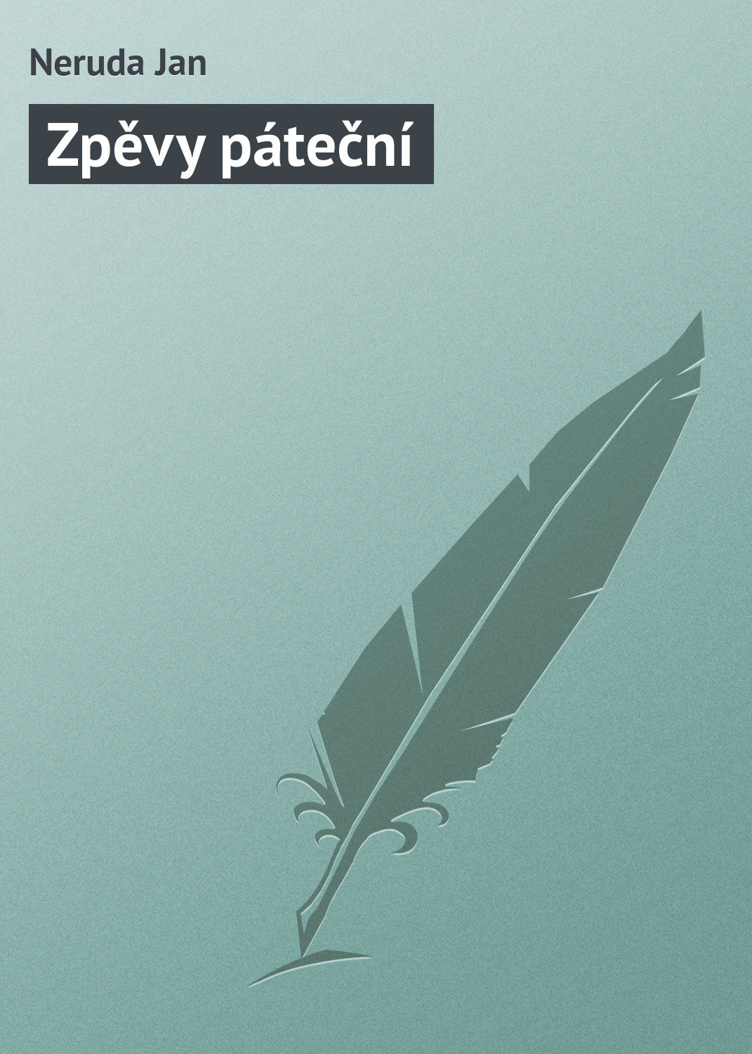Обложка книги «Zpěvy páteční»