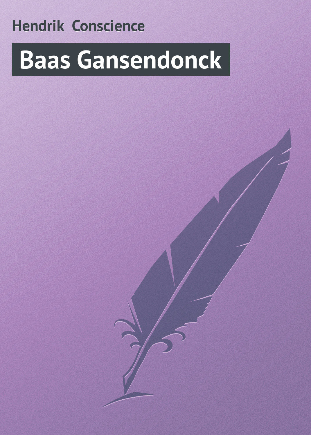 Обложка книги «Baas Gansendonck»