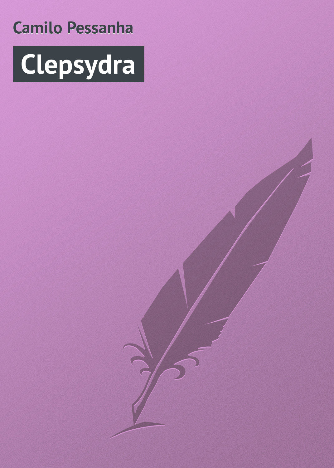 Обложка книги «Clepsydra»