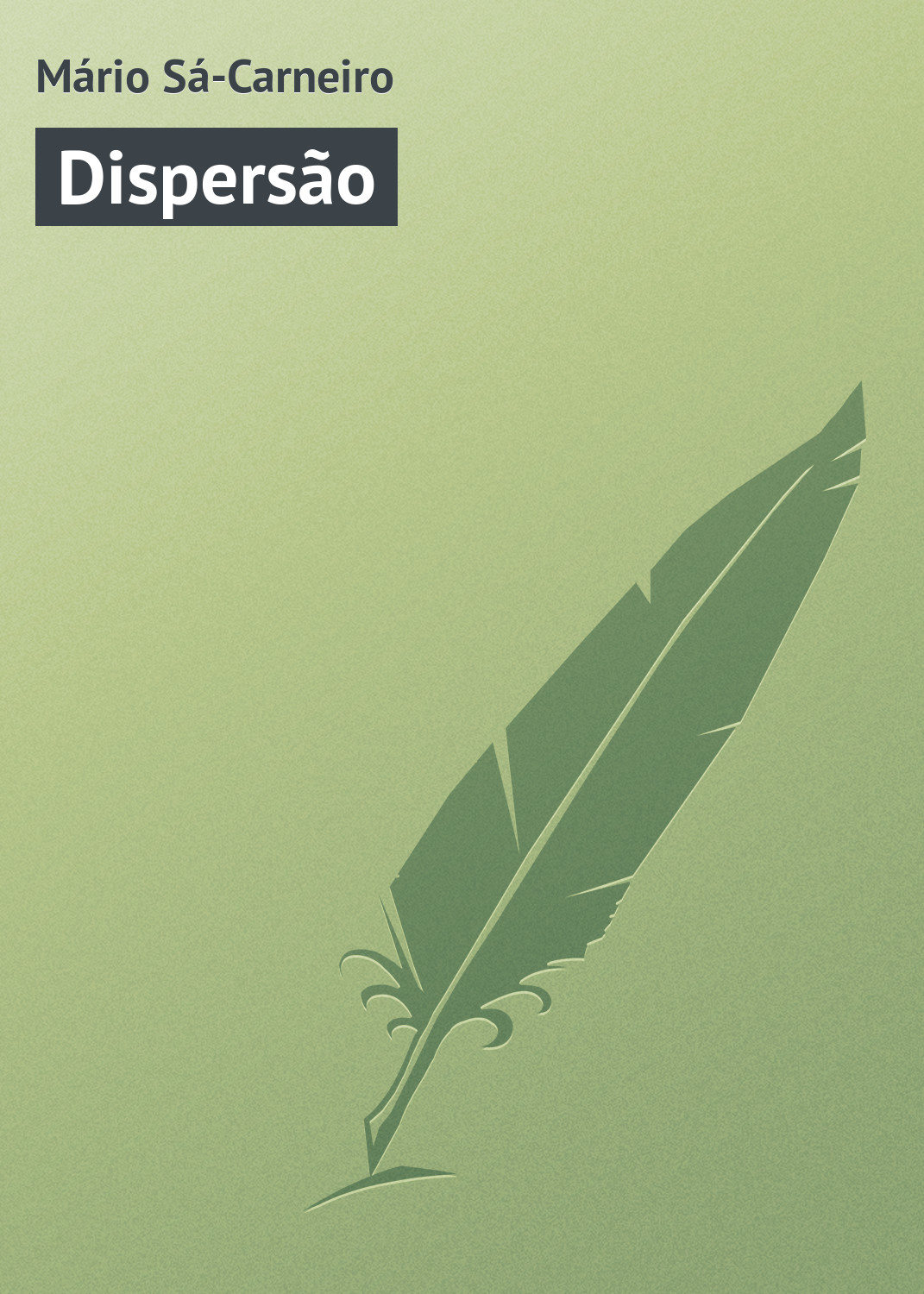 Обложка книги «Dispersão»