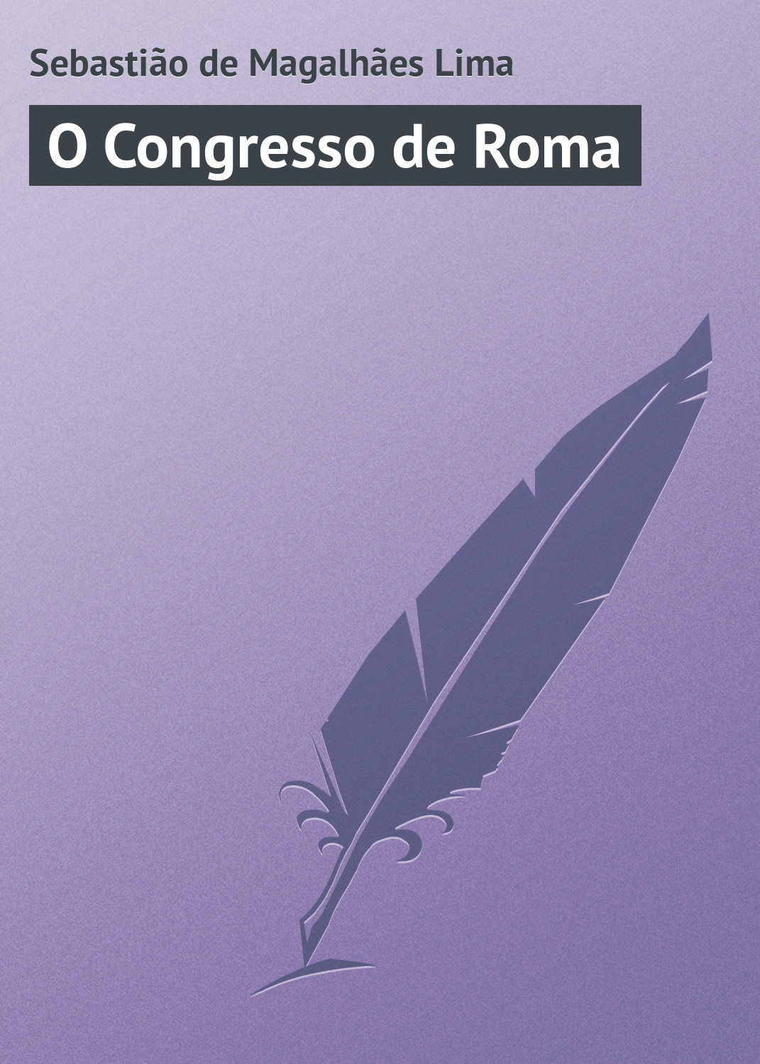 Обложка книги «O Congresso de Roma»