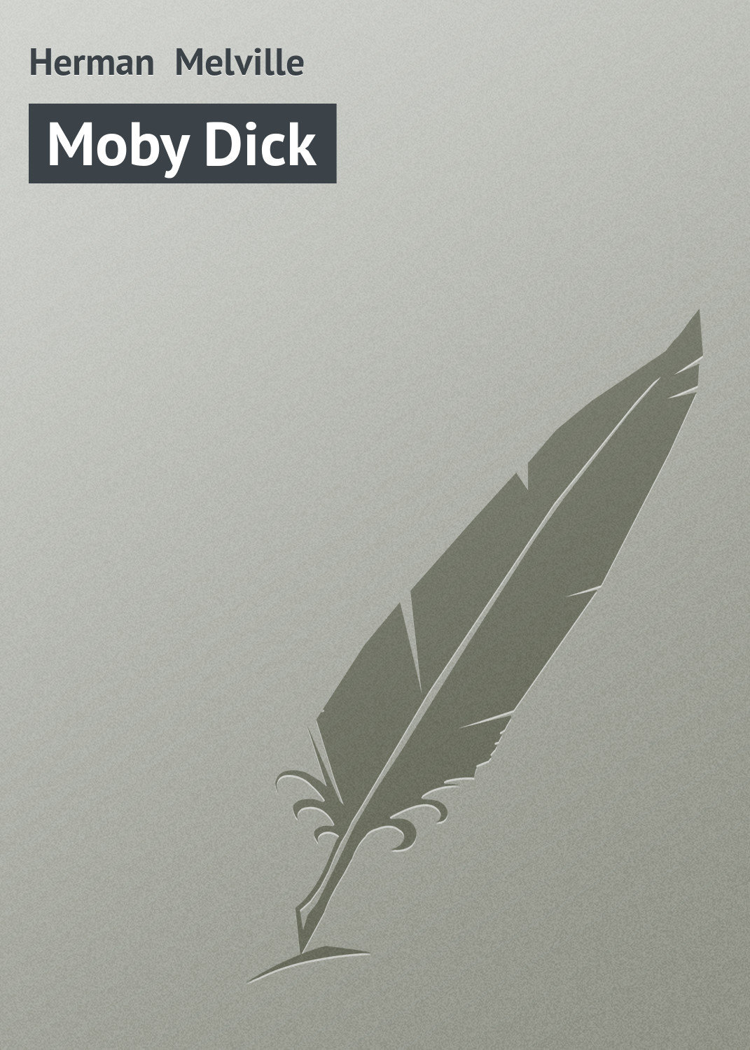 Обложка книги «Moby Dick»