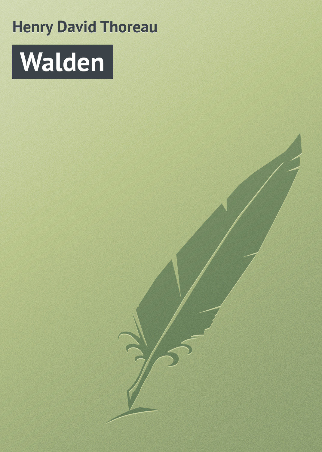 Обложка книги «Walden»