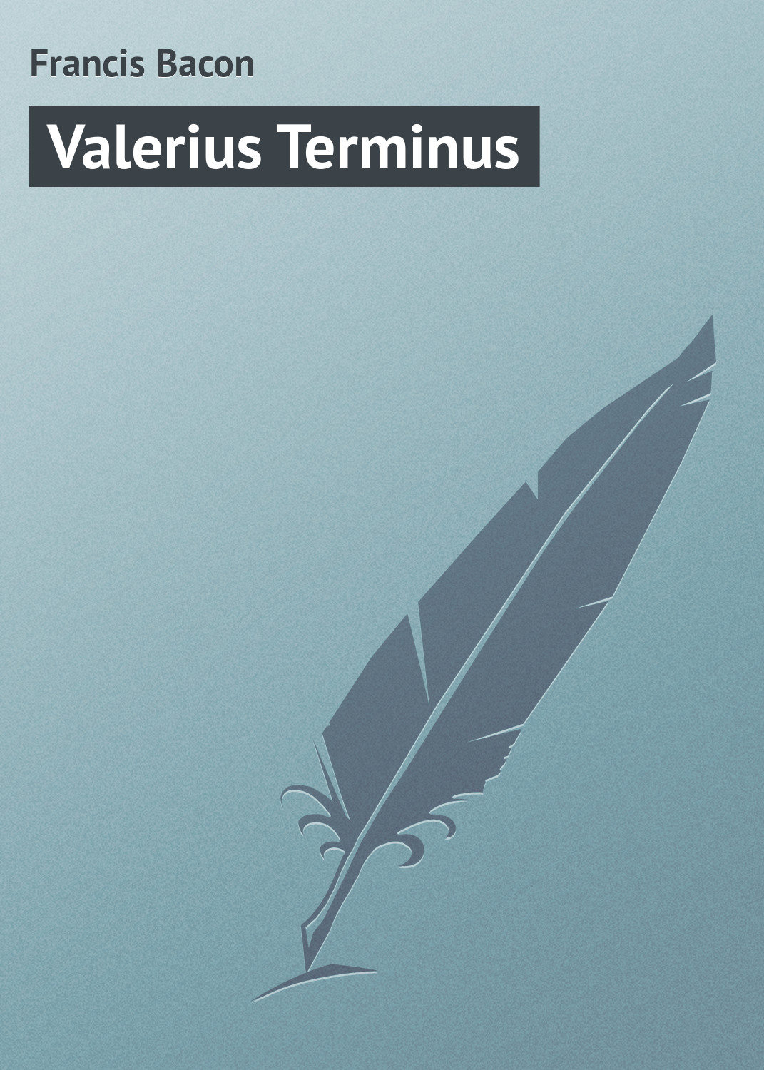 Обложка книги «Valerius Terminus»