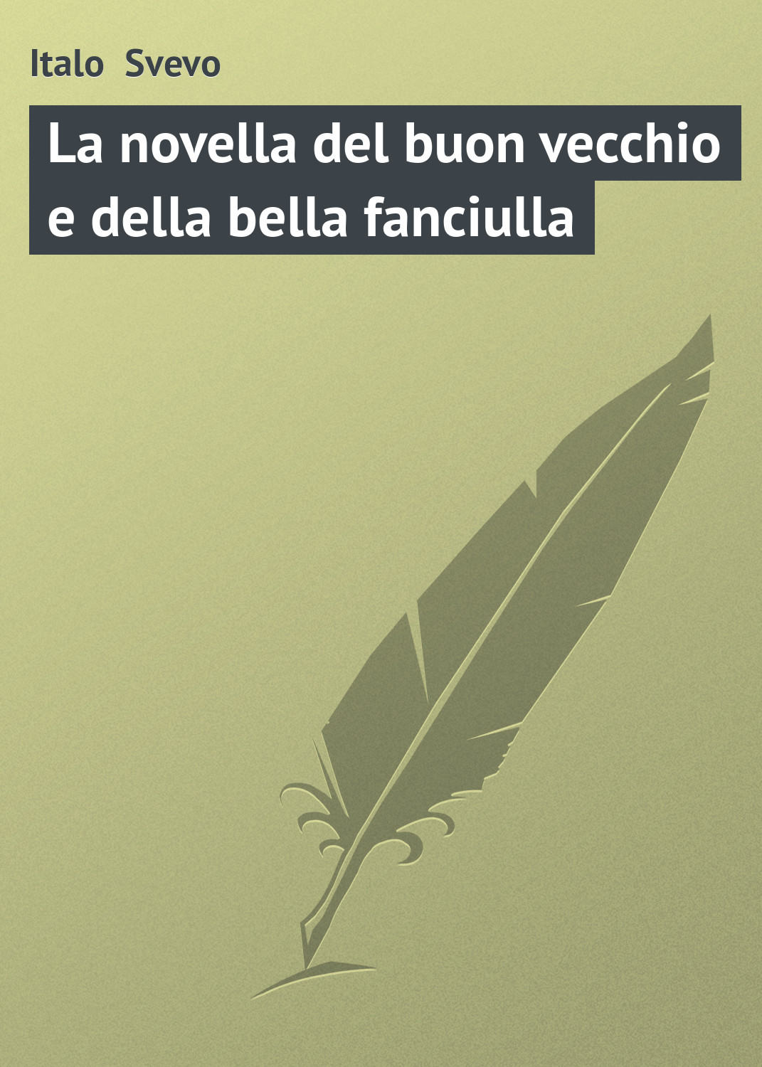Обложка книги «La novella del buon vecchio e della bella fanciulla»