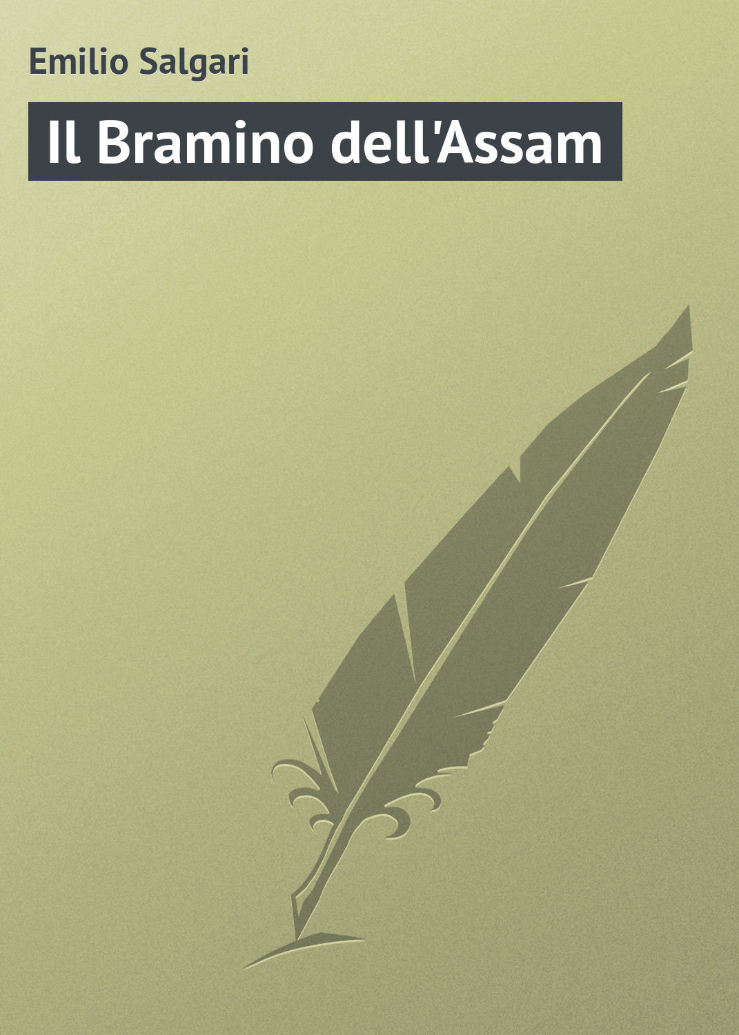 Обложка книги «Il Bramino dell'Assam»
