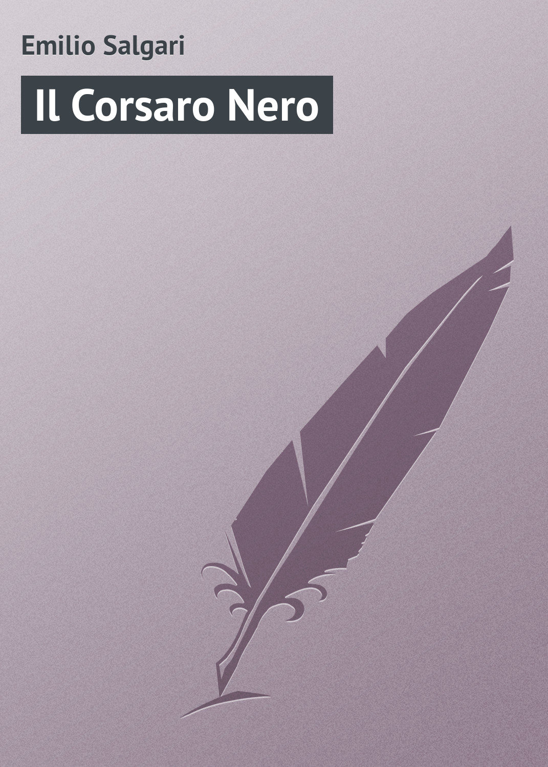 Обложка книги «Il Corsaro Nero»