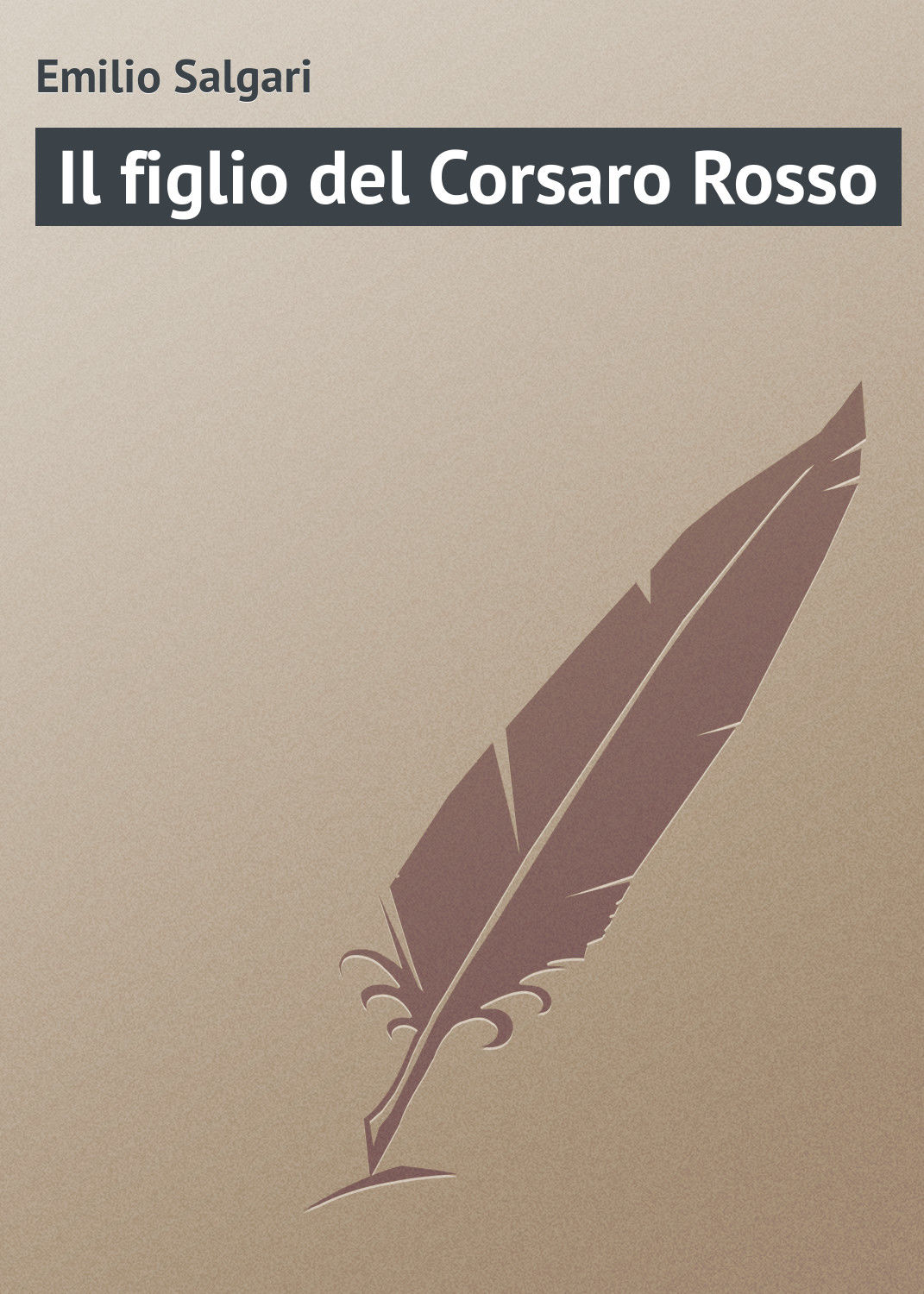Обложка книги «Il figlio del Corsaro Rosso»