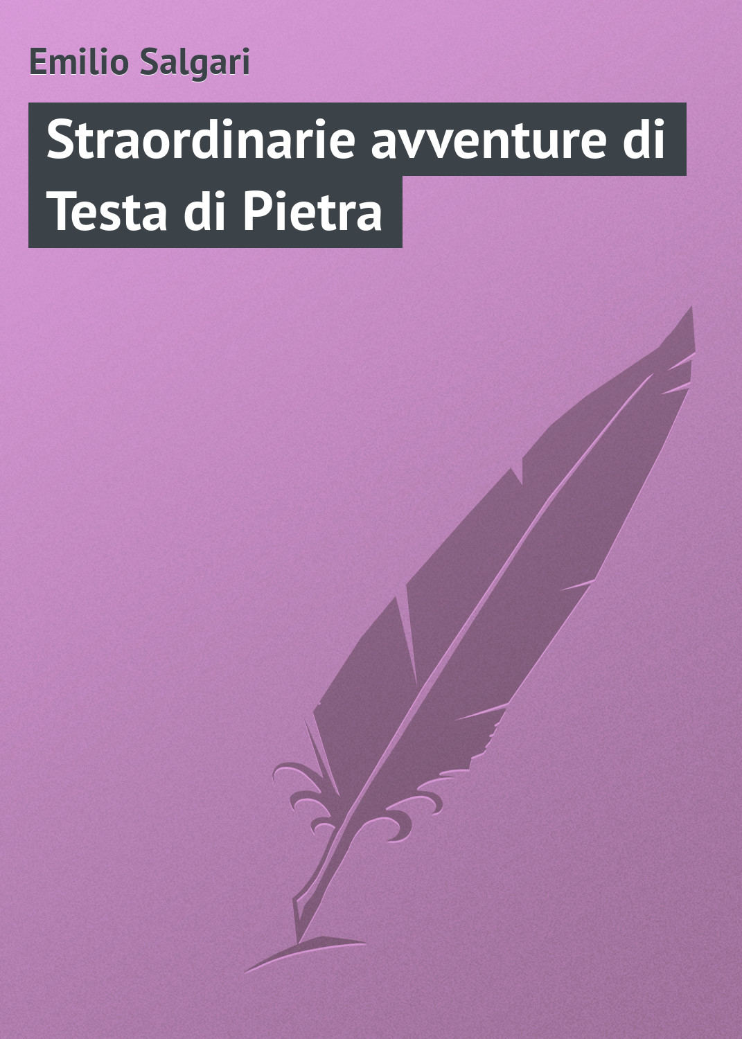 Обложка книги «Straordinarie avventure di Testa di Pietra»