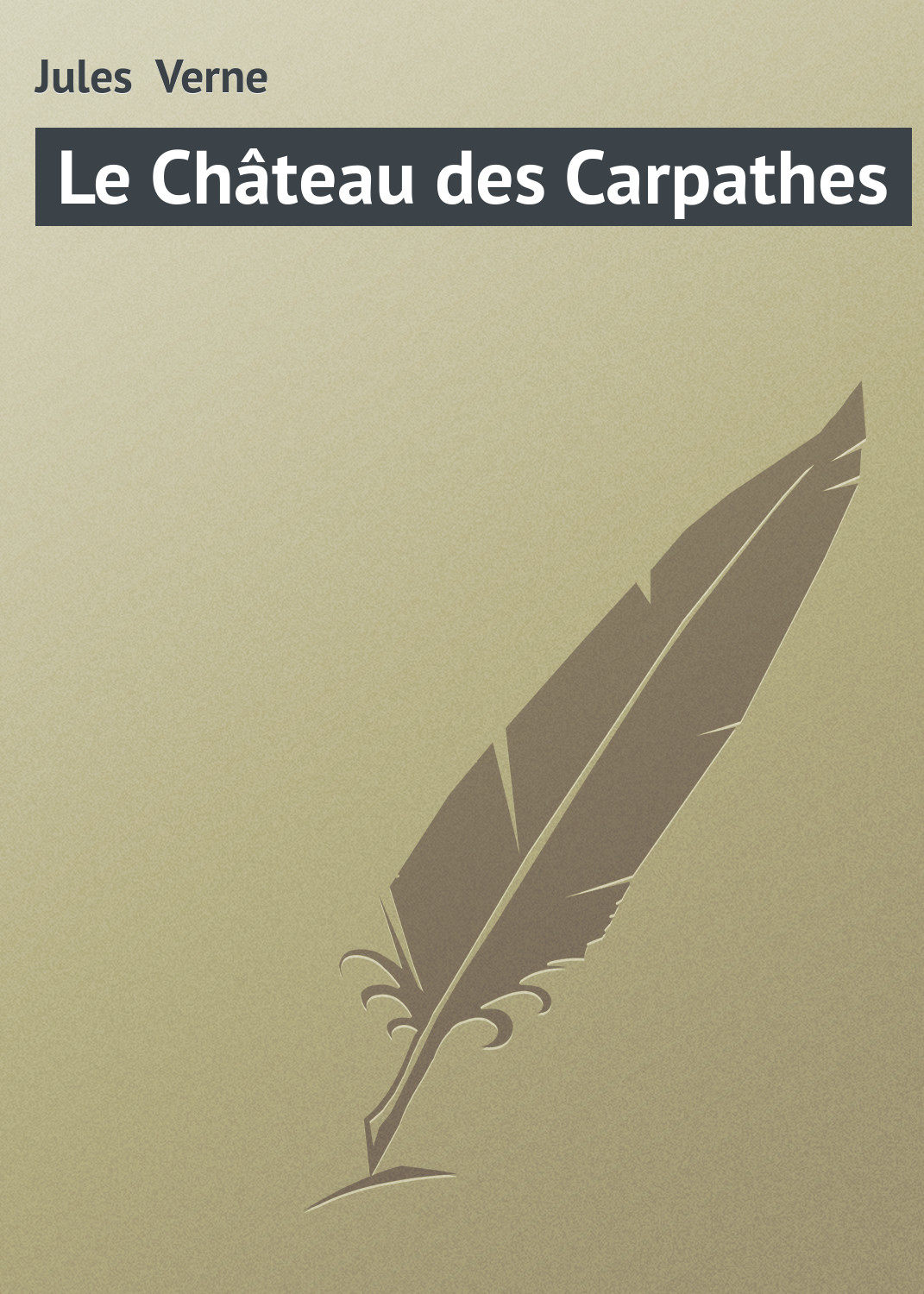 Обложка книги «Le Château des Carpathes»