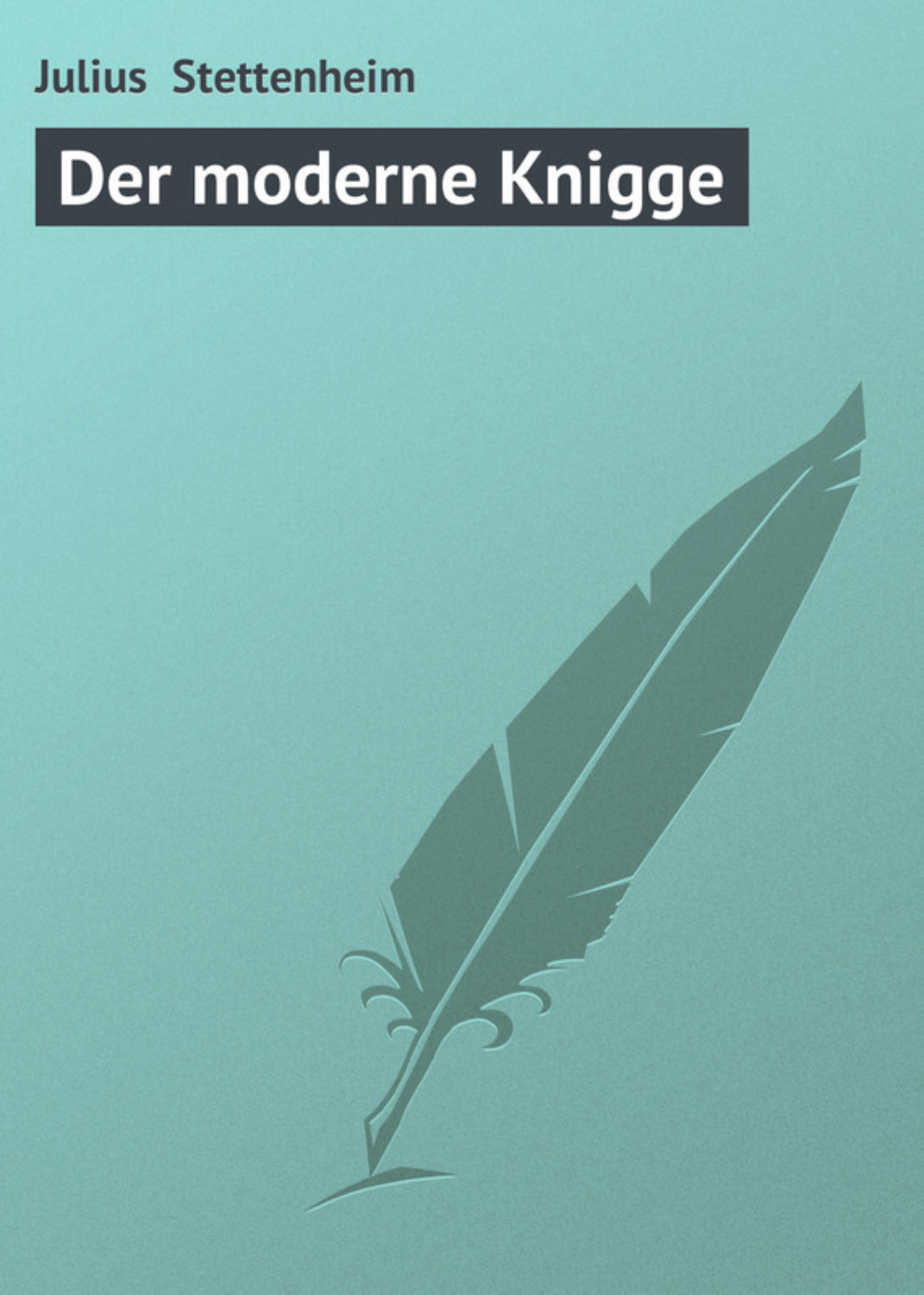 Обложка книги «Der moderne Knigge»