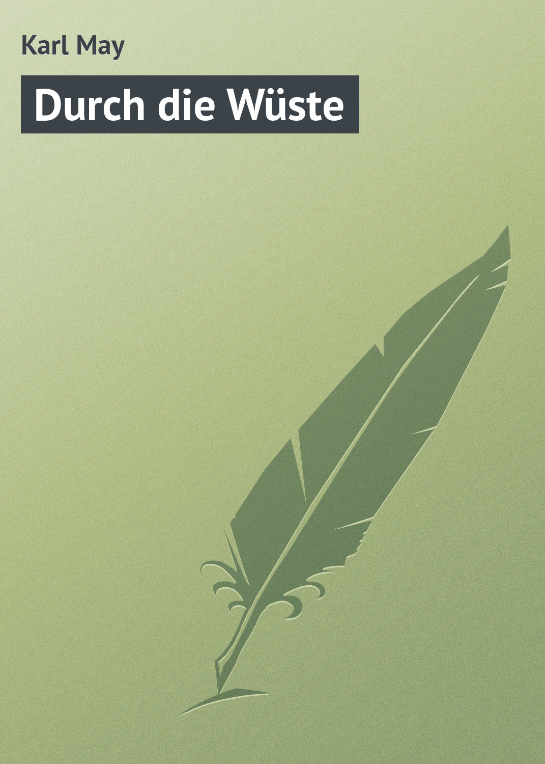 Обложка книги «Durch die Wüste»