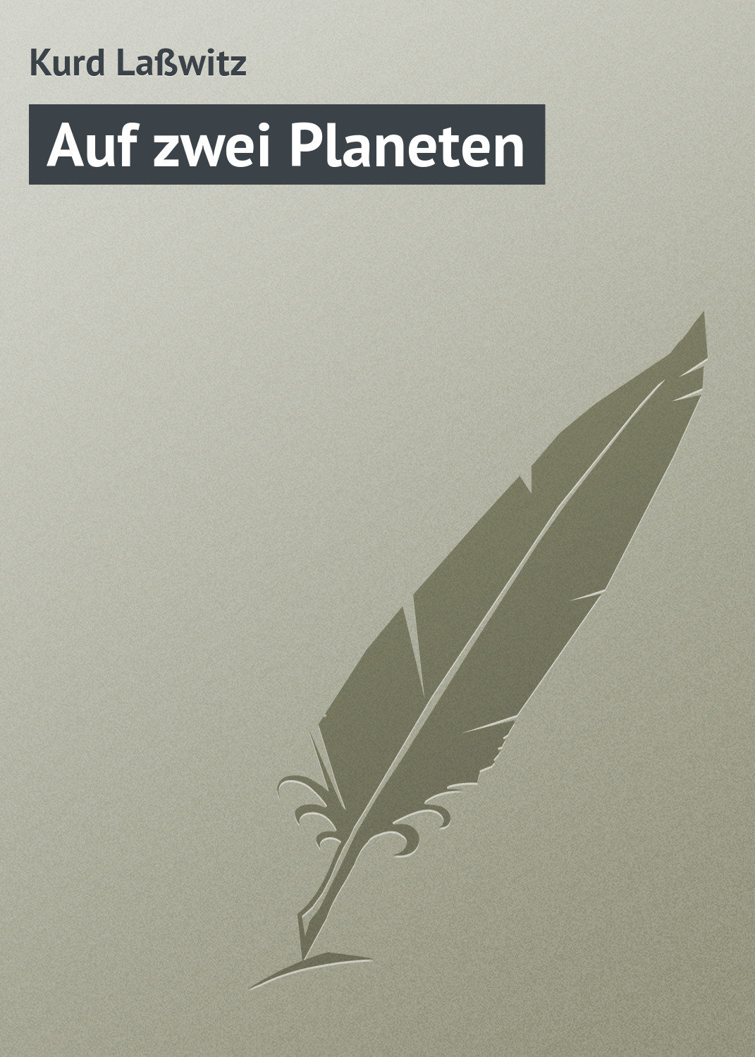 Обложка книги «Auf zwei Planeten»