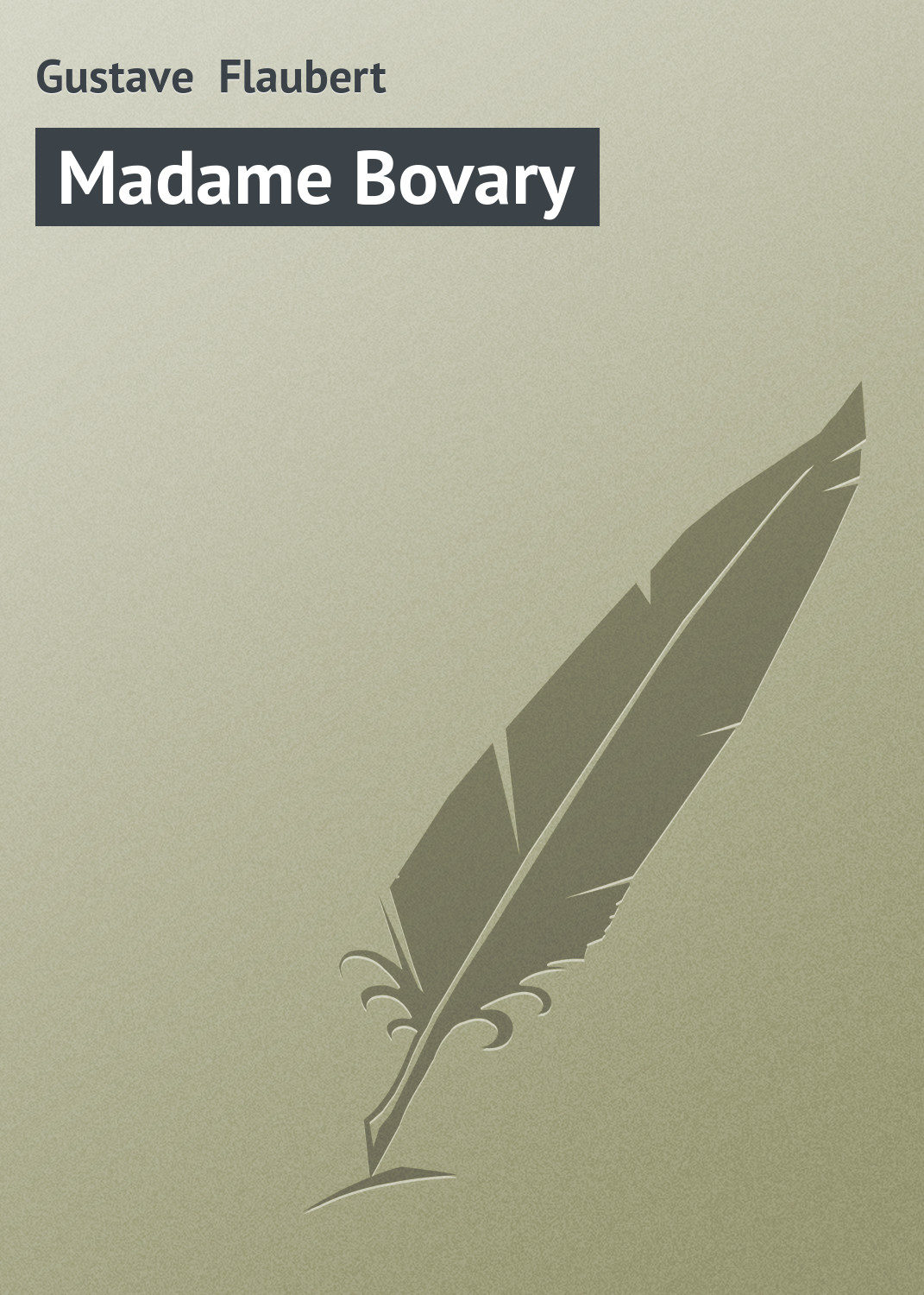 Обложка книги «Madame Bovary»