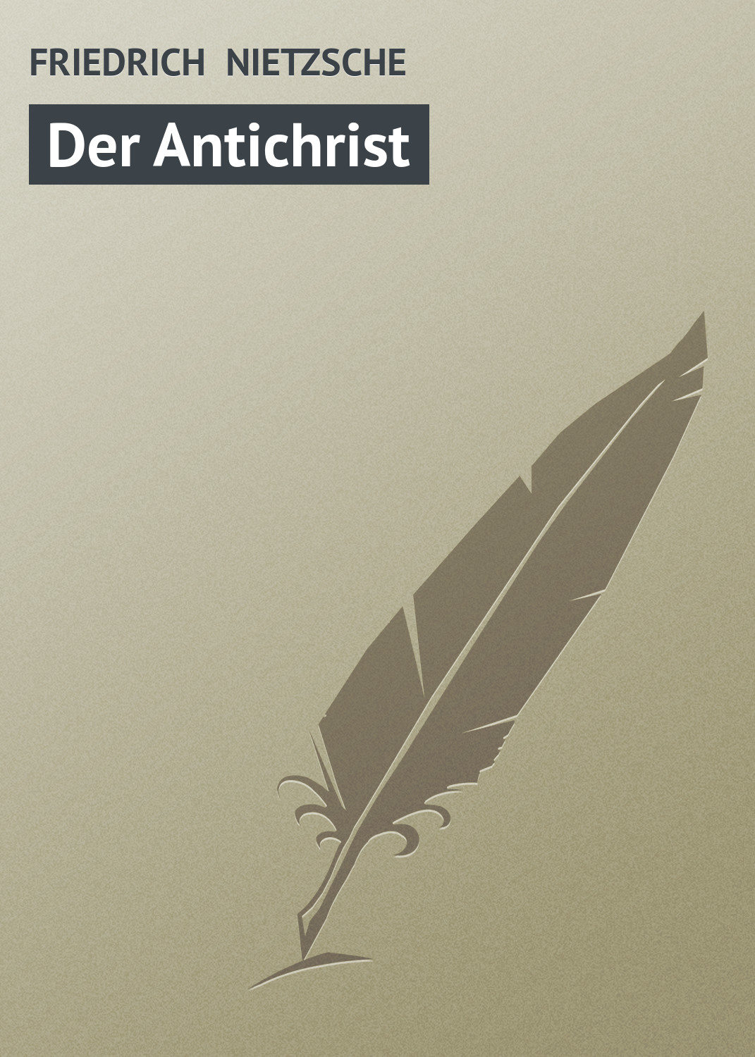 Обложка книги «Der Antichrist»
