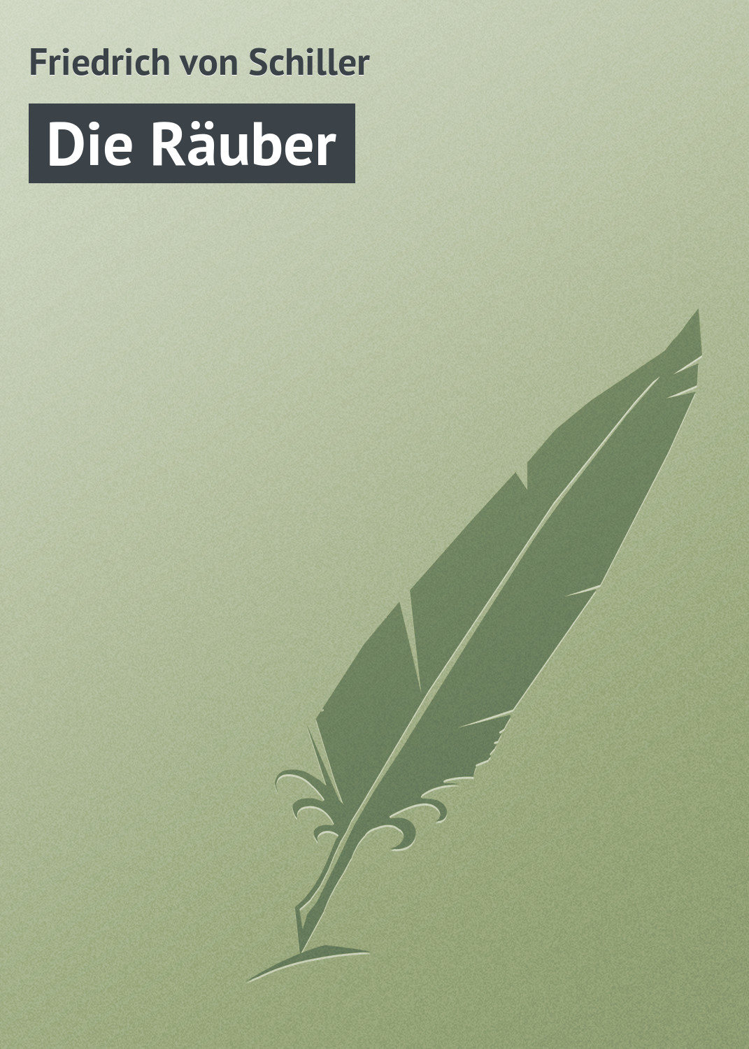 Обложка книги «Die Räuber»