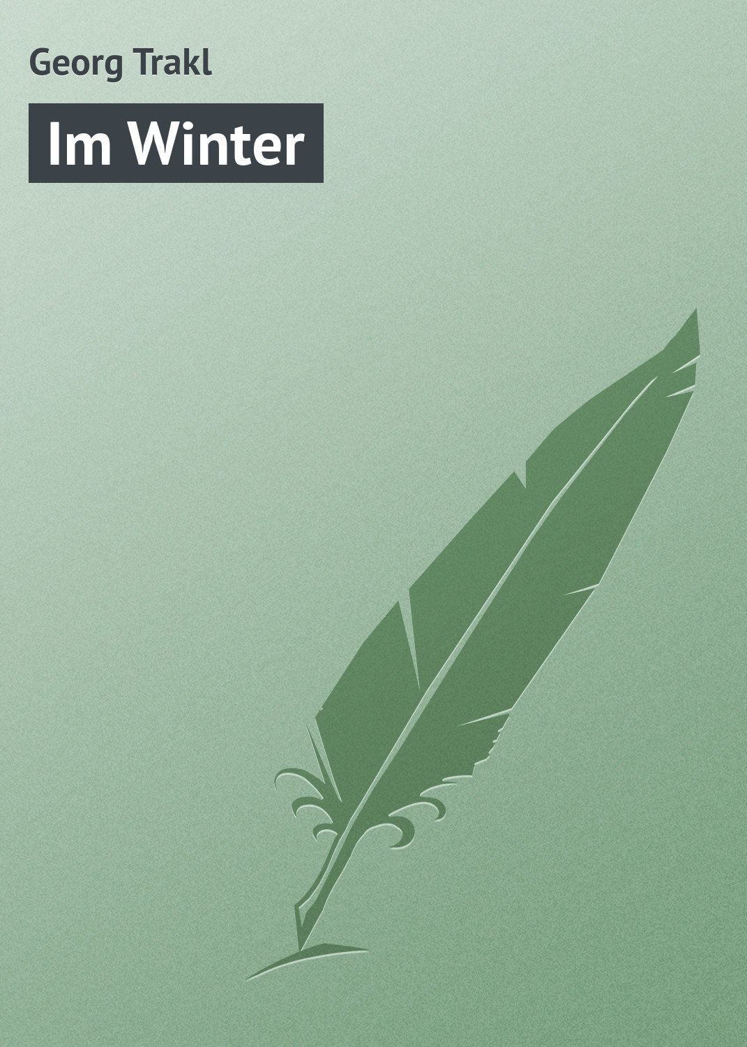 Обложка книги «Im Winter»