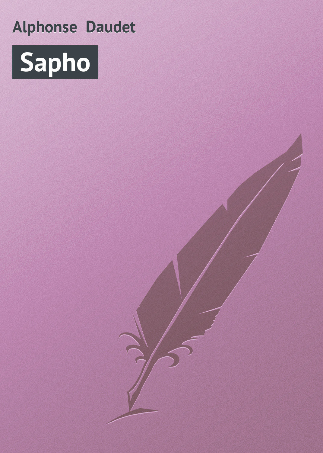 Обложка книги «Sapho»