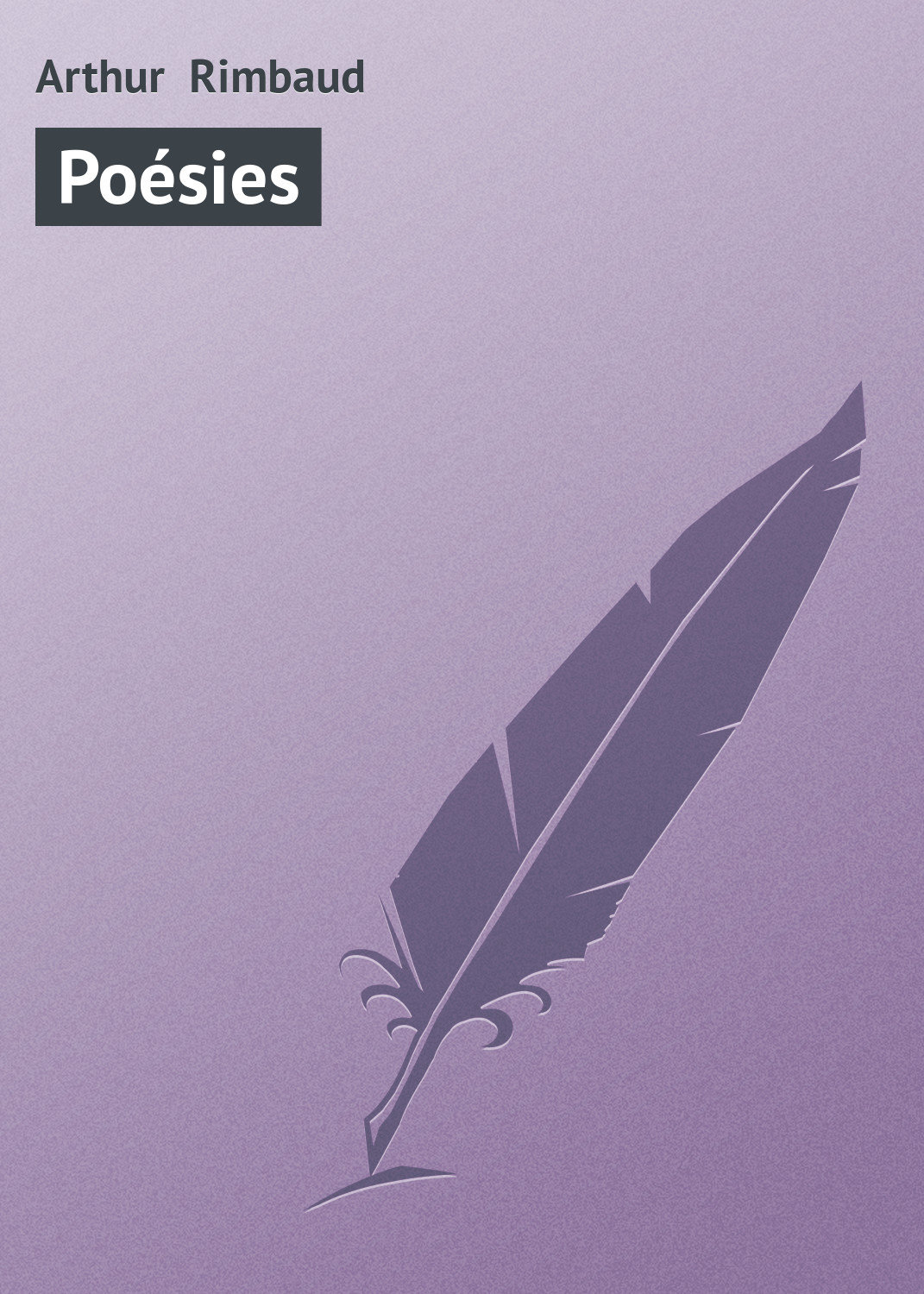 Обложка книги «Poésies»