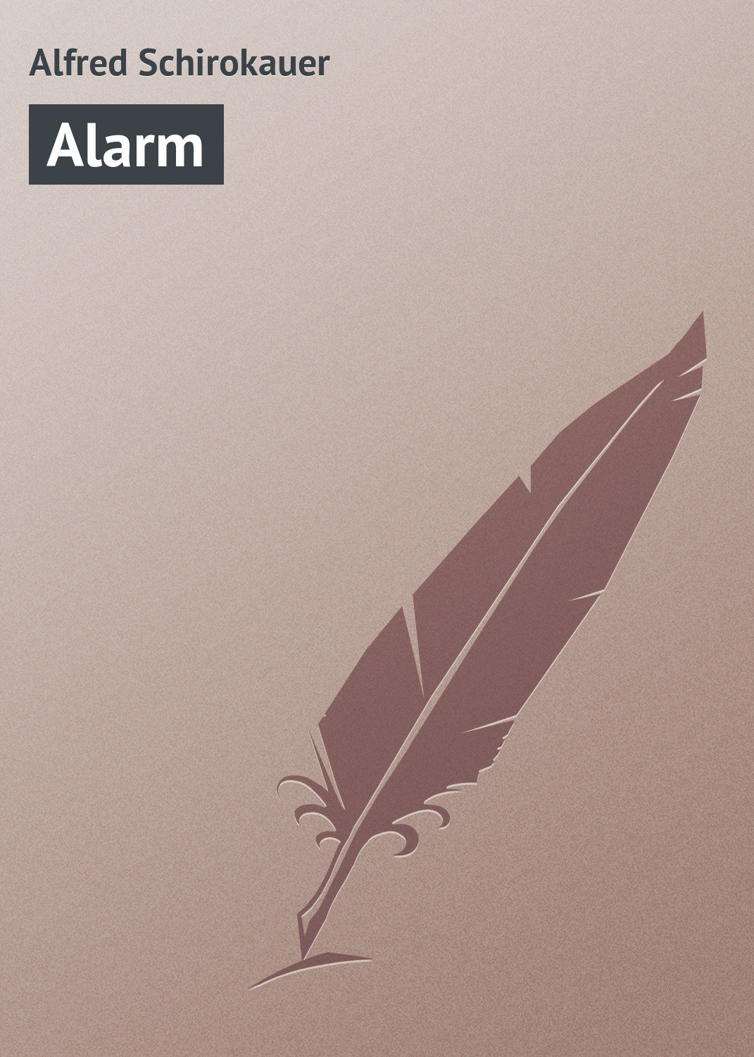 Обложка книги «Alarm»