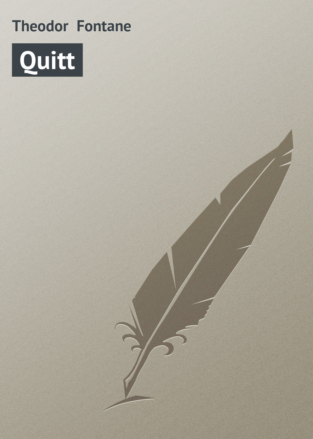 Обложка книги «Quitt»