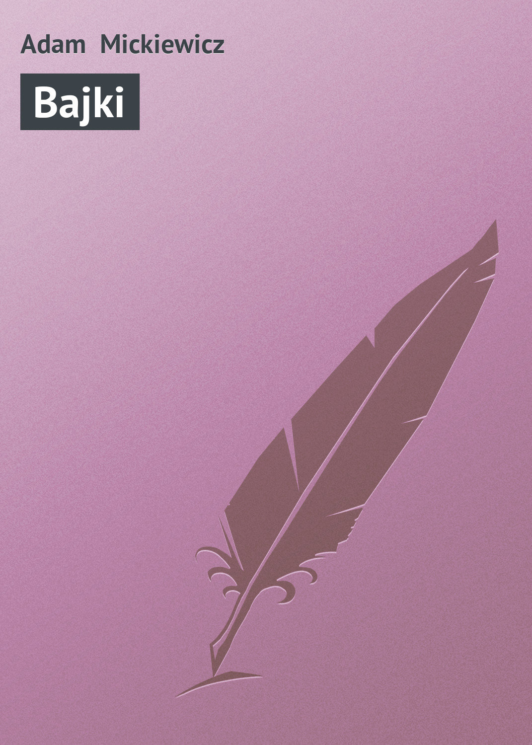 Обложка книги «Bajki»