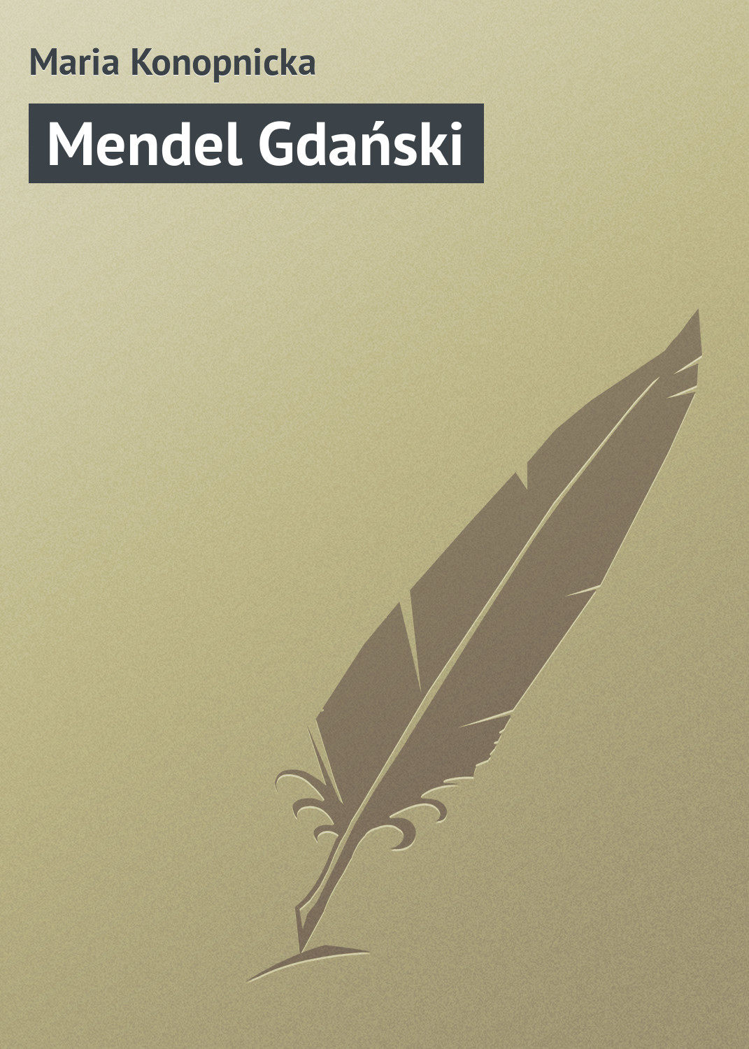 Обложка книги «Mendel Gdański»