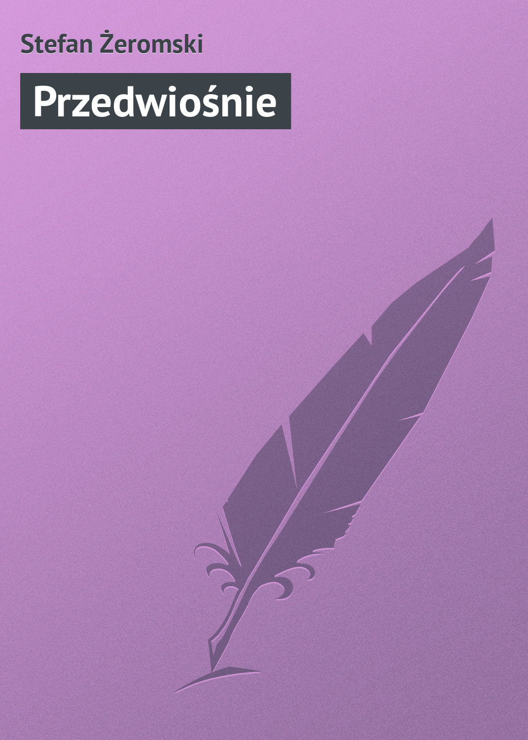 Обложка книги «Przedwiośnie»