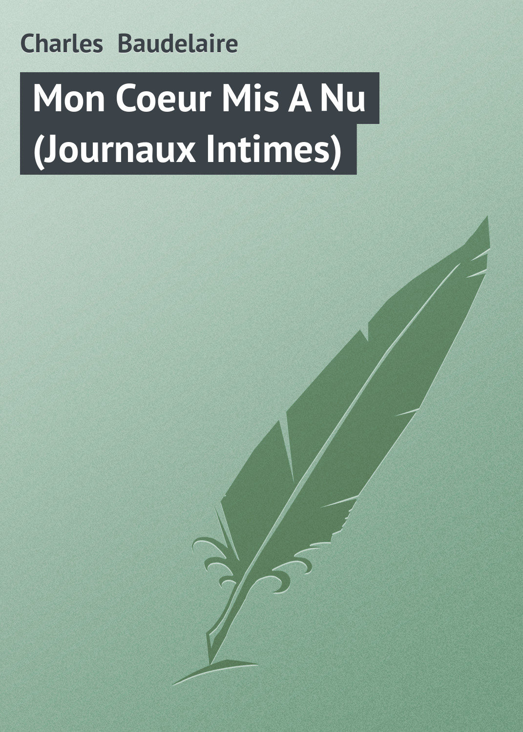 Обложка книги «Mon Coeur Mis A Nu (Journaux Intimes)»