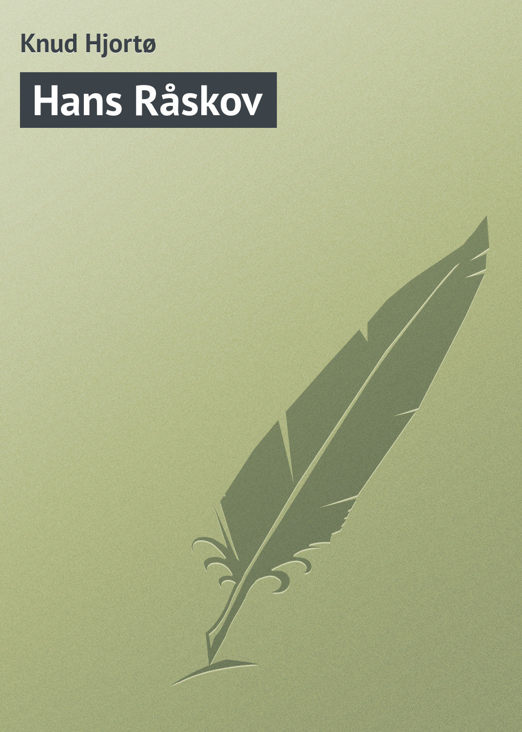 Обложка книги «Hans Råskov»