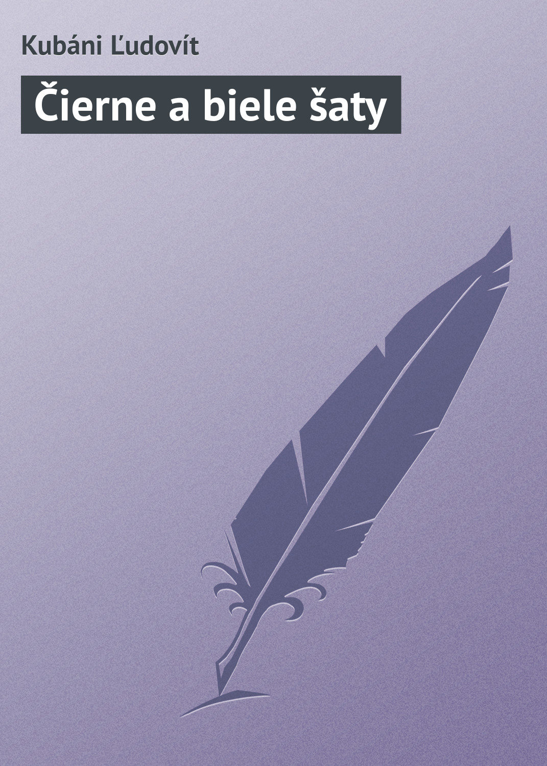 Обложка книги «Čierne a biele šaty»