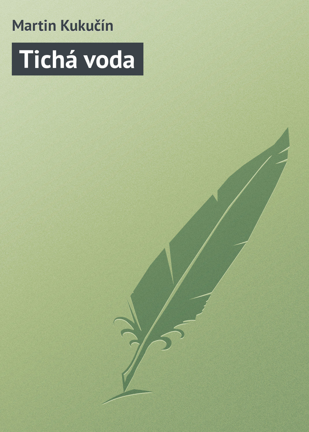 Обложка книги «Tichá voda»