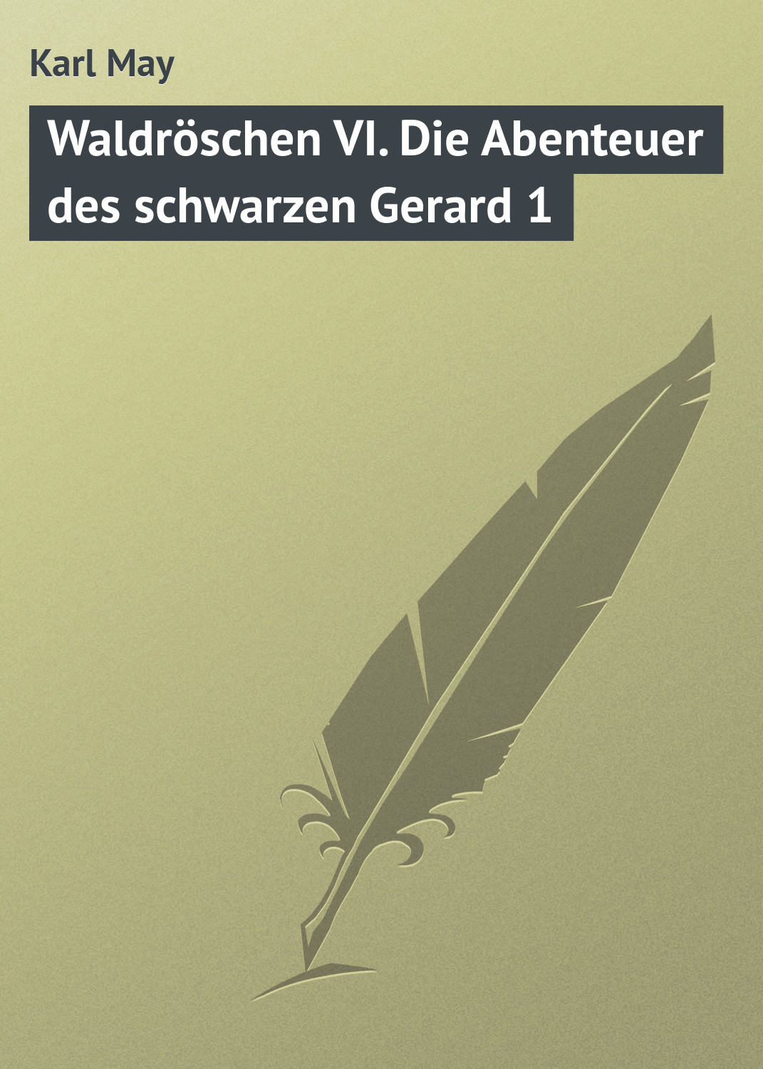Обложка книги «Waldröschen VI. Die Abenteuer des schwarzen Gerard 1»