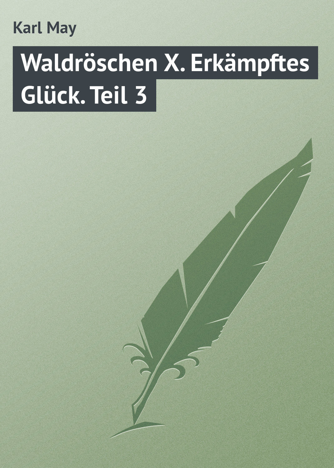 Обложка книги «Waldröschen X. Erkämpftes Glück. Teil 3»