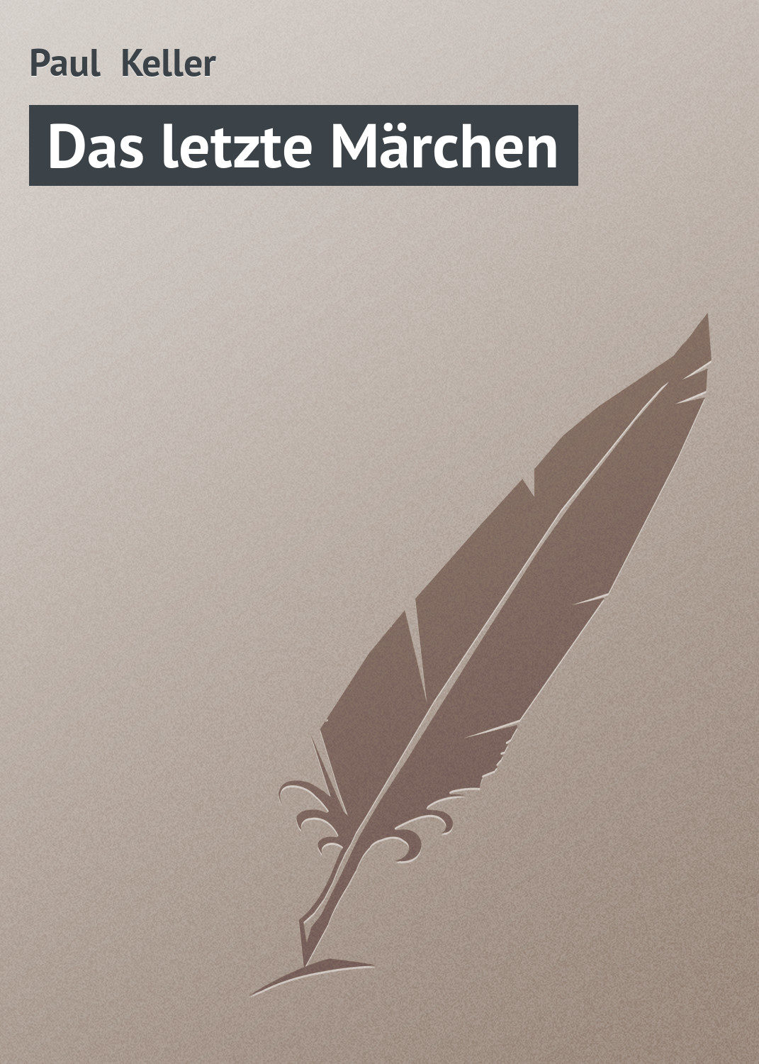 Обложка книги «Das letzte Märchen»