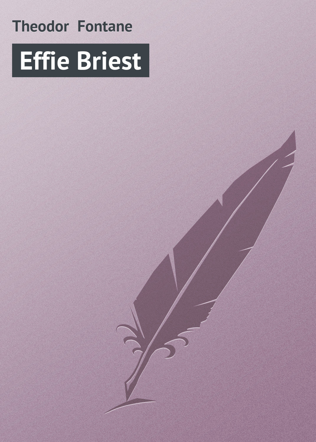 Обложка книги «Effie Briest»