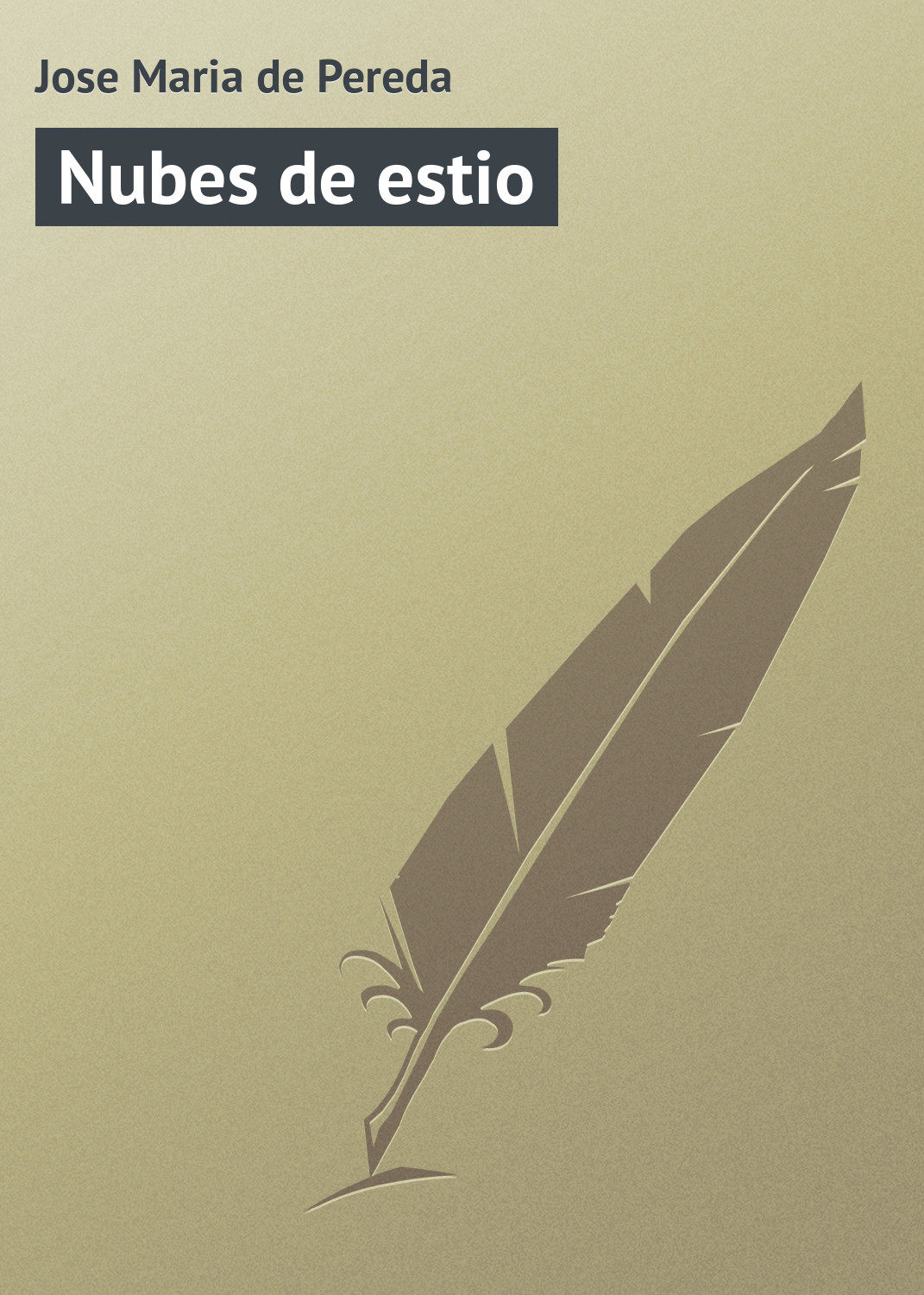 Обложка книги «Nubes de estio»