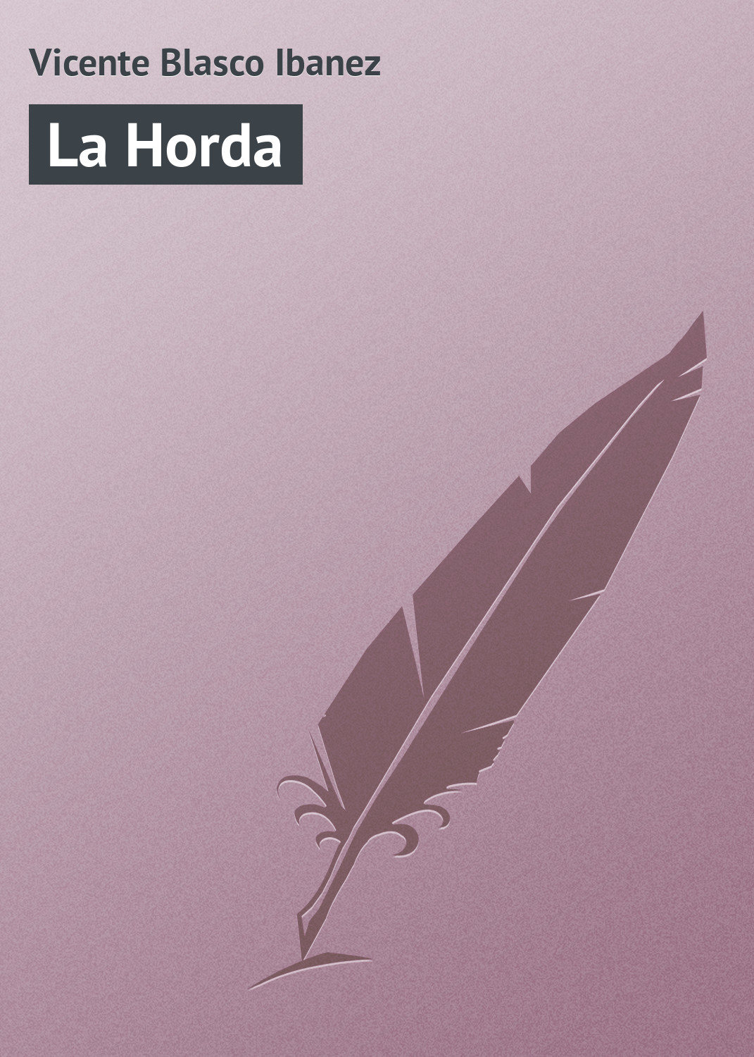 Обложка книги «La Horda»