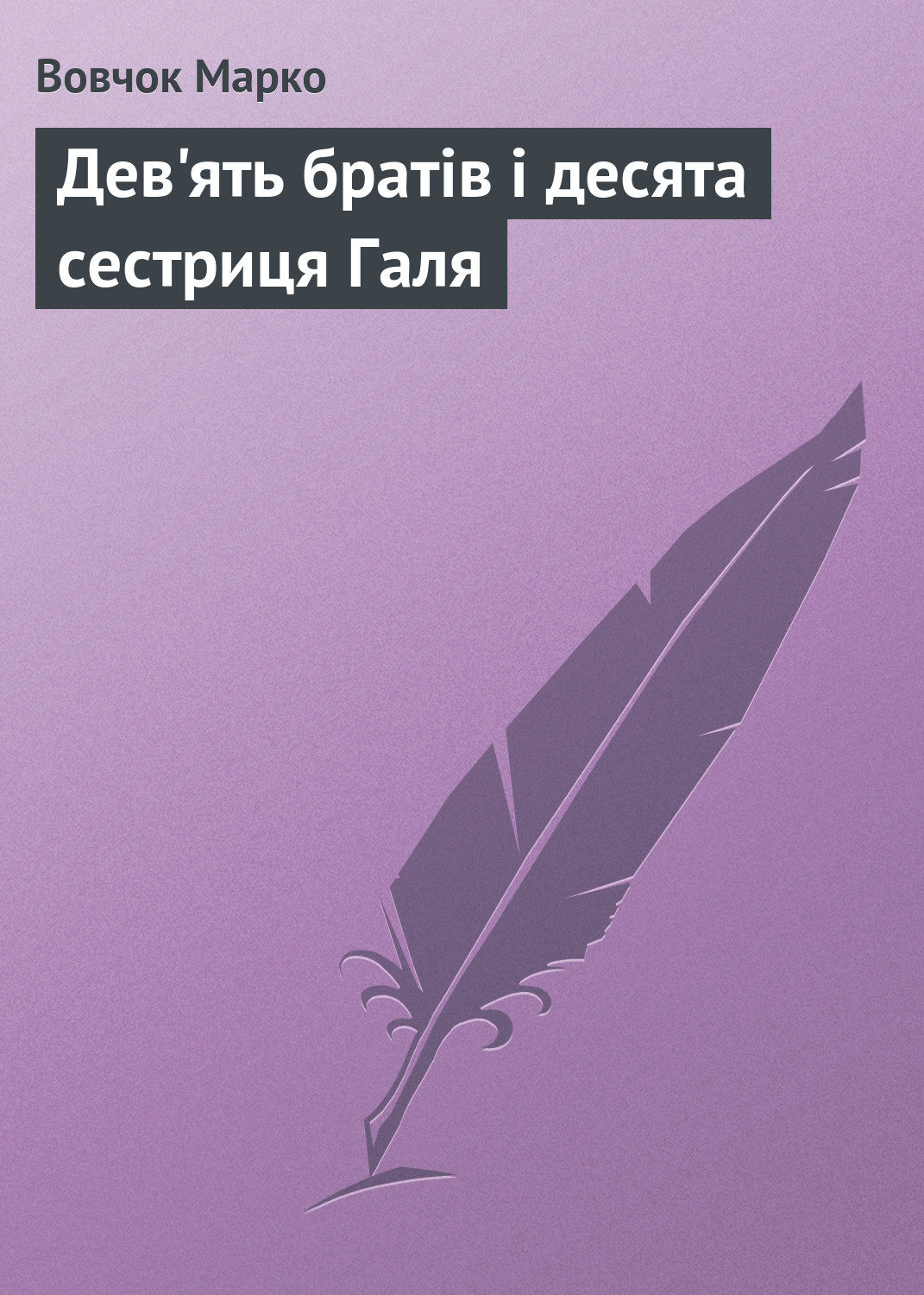 Обложка книги «Дев'ять братiв i десята сестриця Галя»