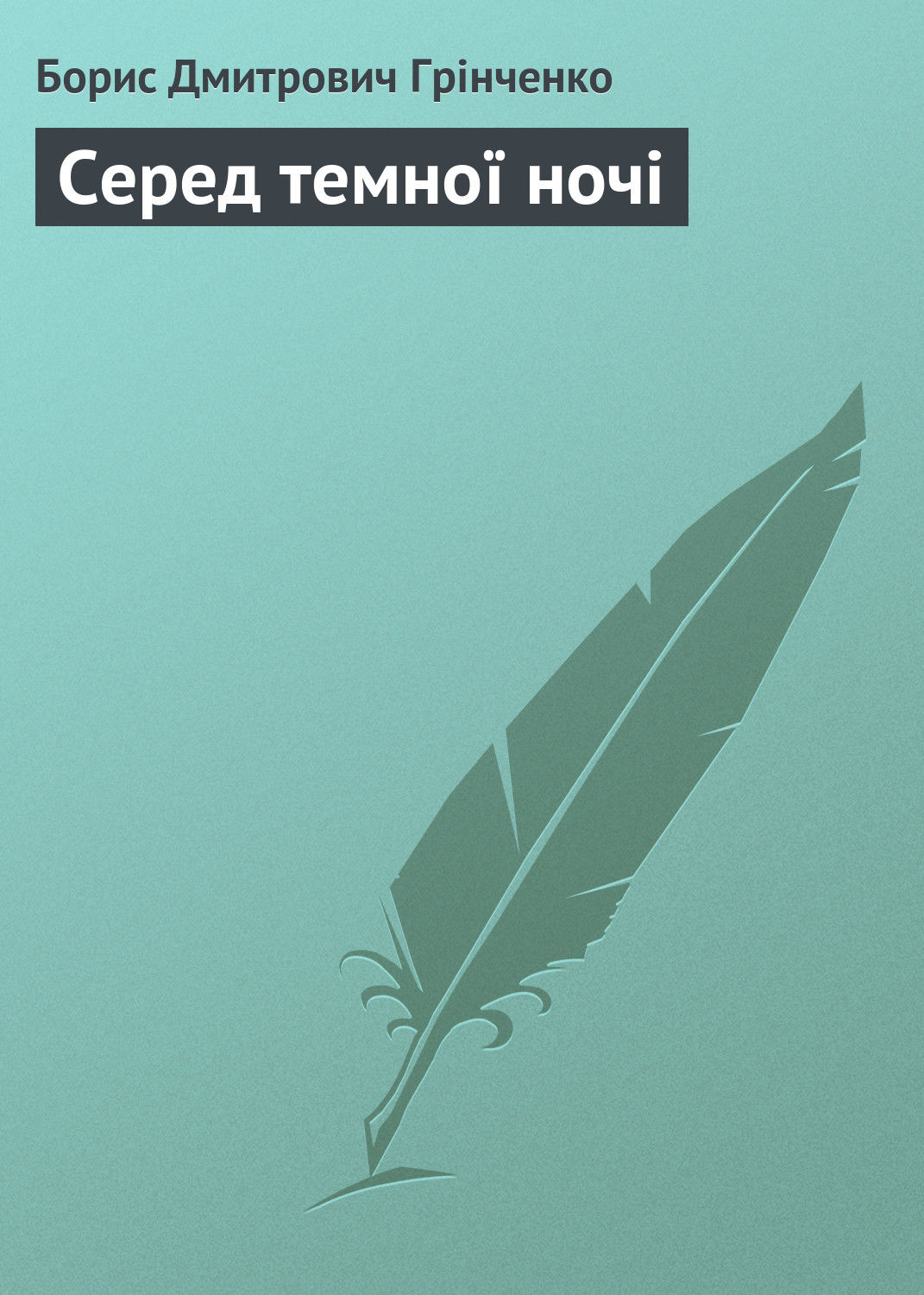 Обложка книги «Серед темної ночі»