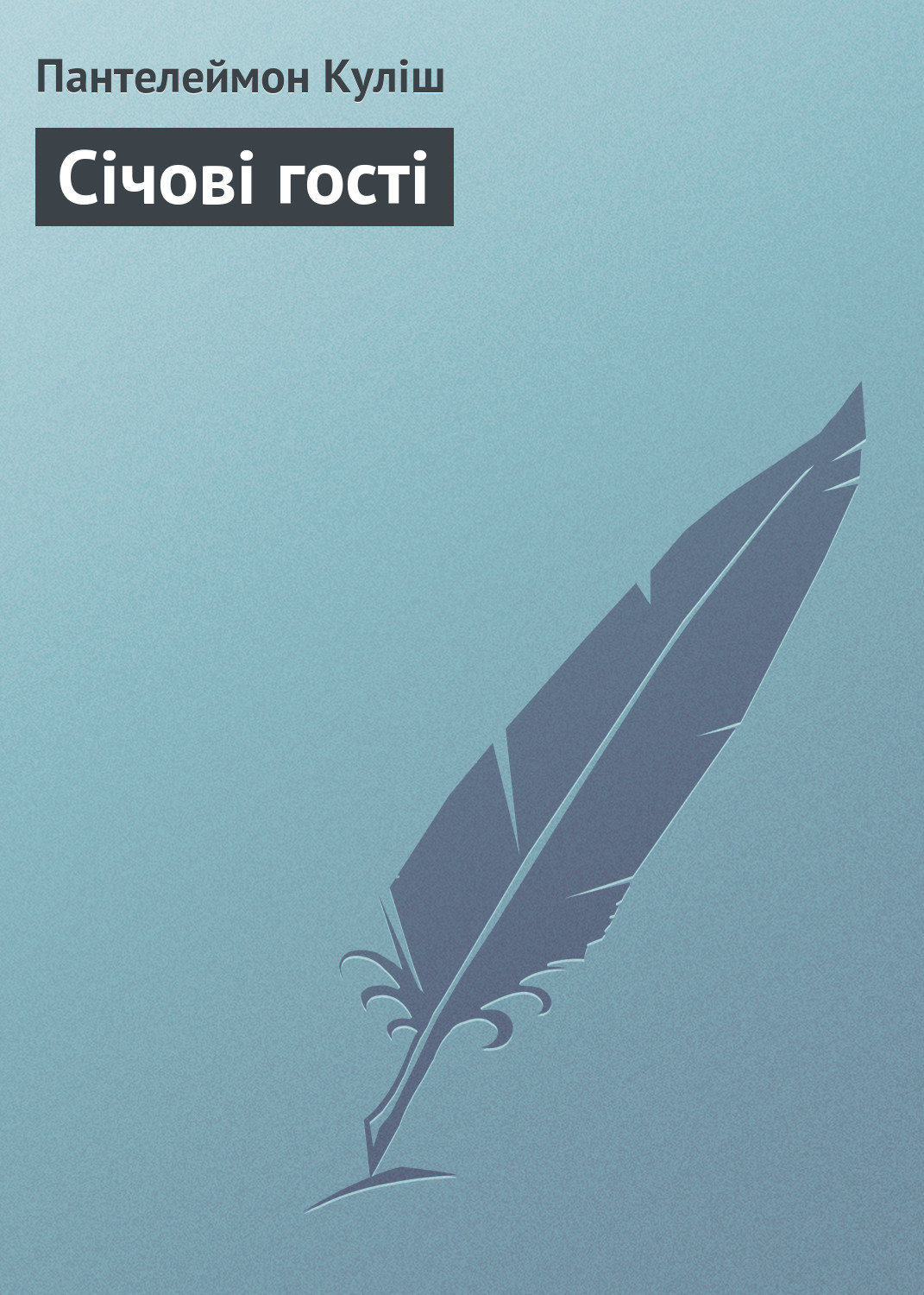 Обложка книги «Січові гості»